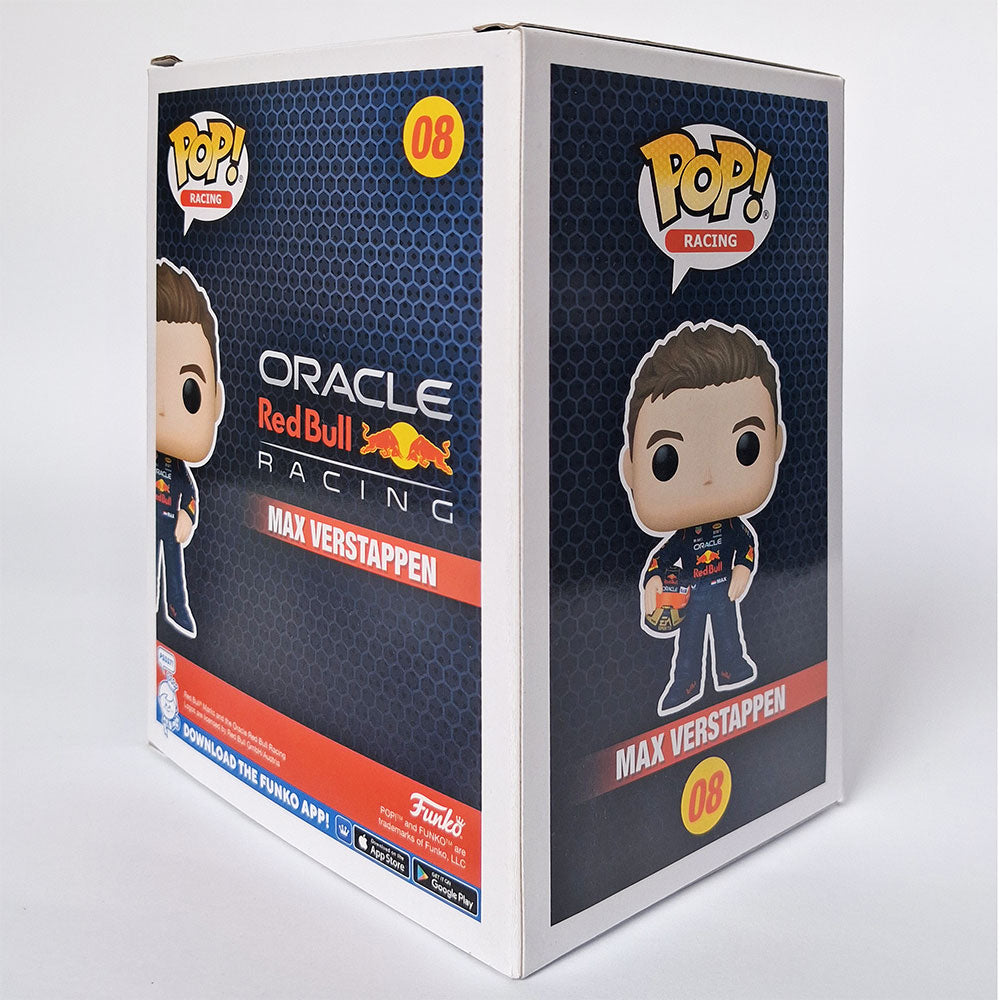 Funko Pop Max Verstappen #08 Oracle Red Bull Racing Vinyl Figure | Formula 1 F1 Collectible