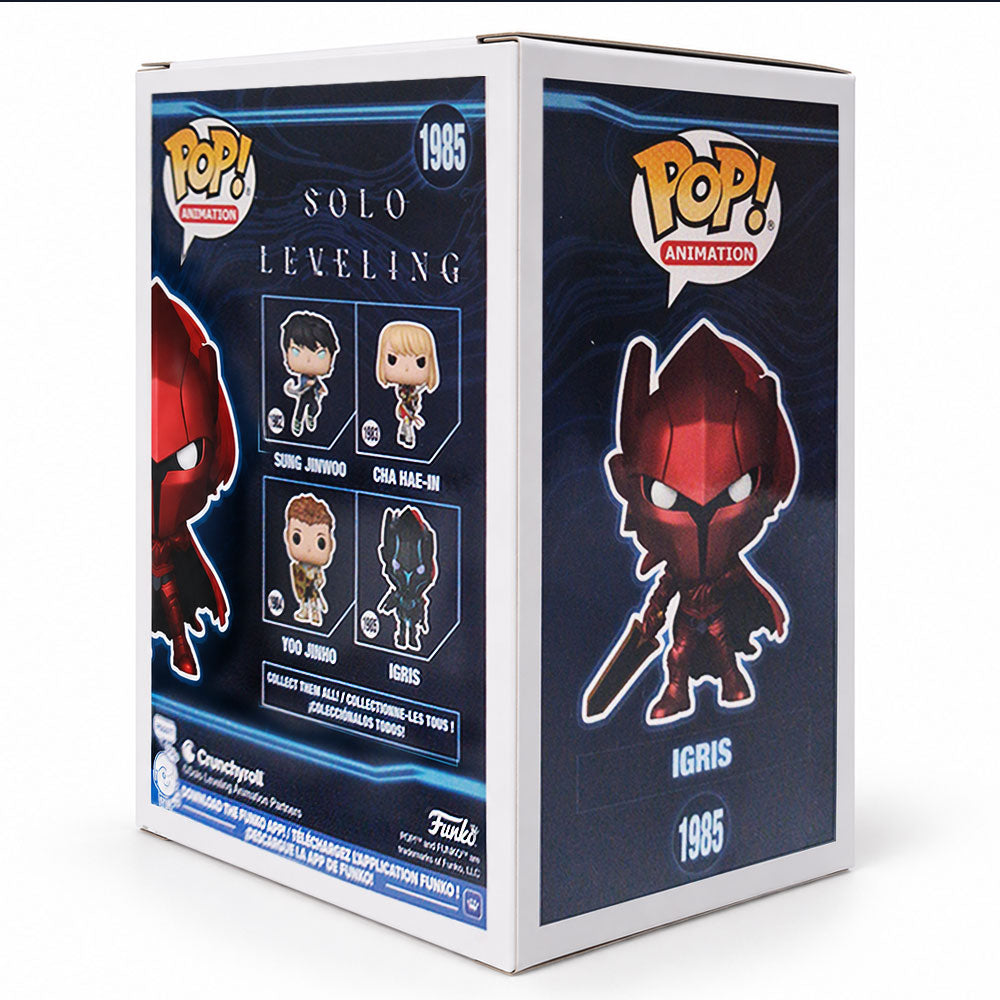 Funko Pop CHASE Igris #1985 Solo Leveling Metallic | Limited Edition Anime Vinyl Figure