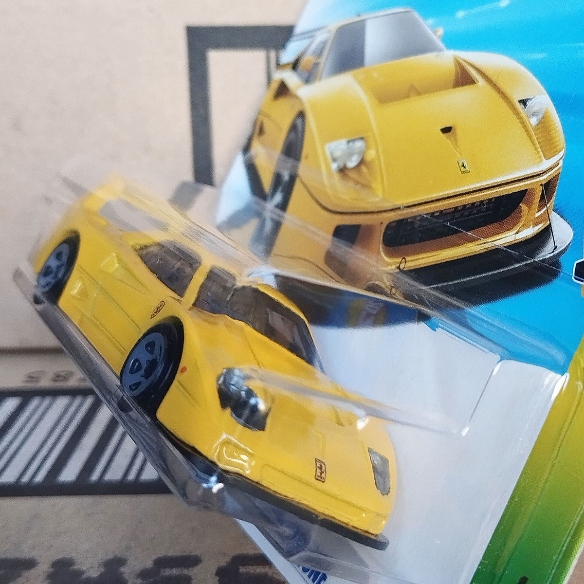 Hot Wheels Ferrari F40 Competizione Yellow Supercar 1:64 Scale Die-Cast Model