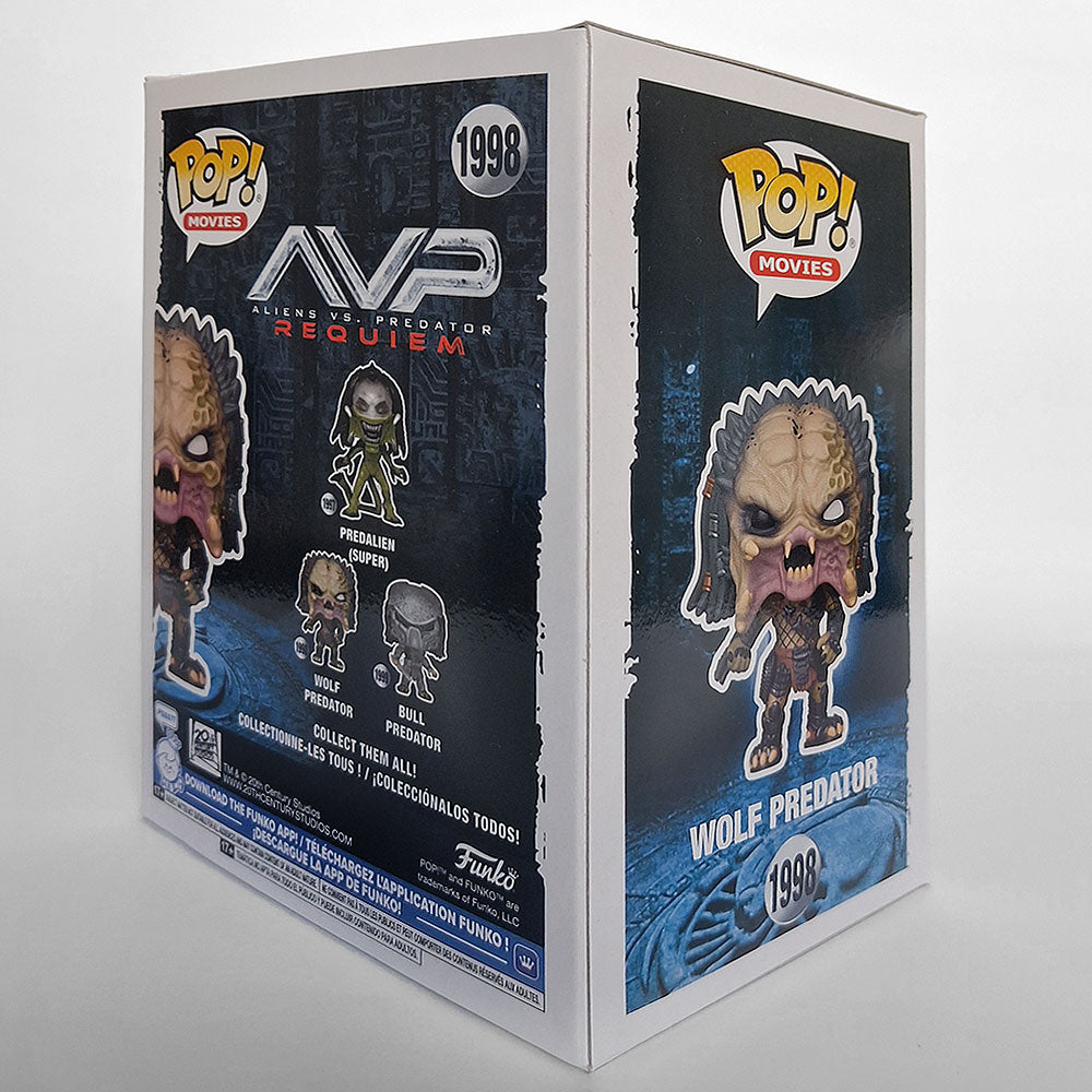 Funko Pop Wolf Predator #1998 AVP Requiem Vinyl Figure | Alien vs Predator Collectible Gift