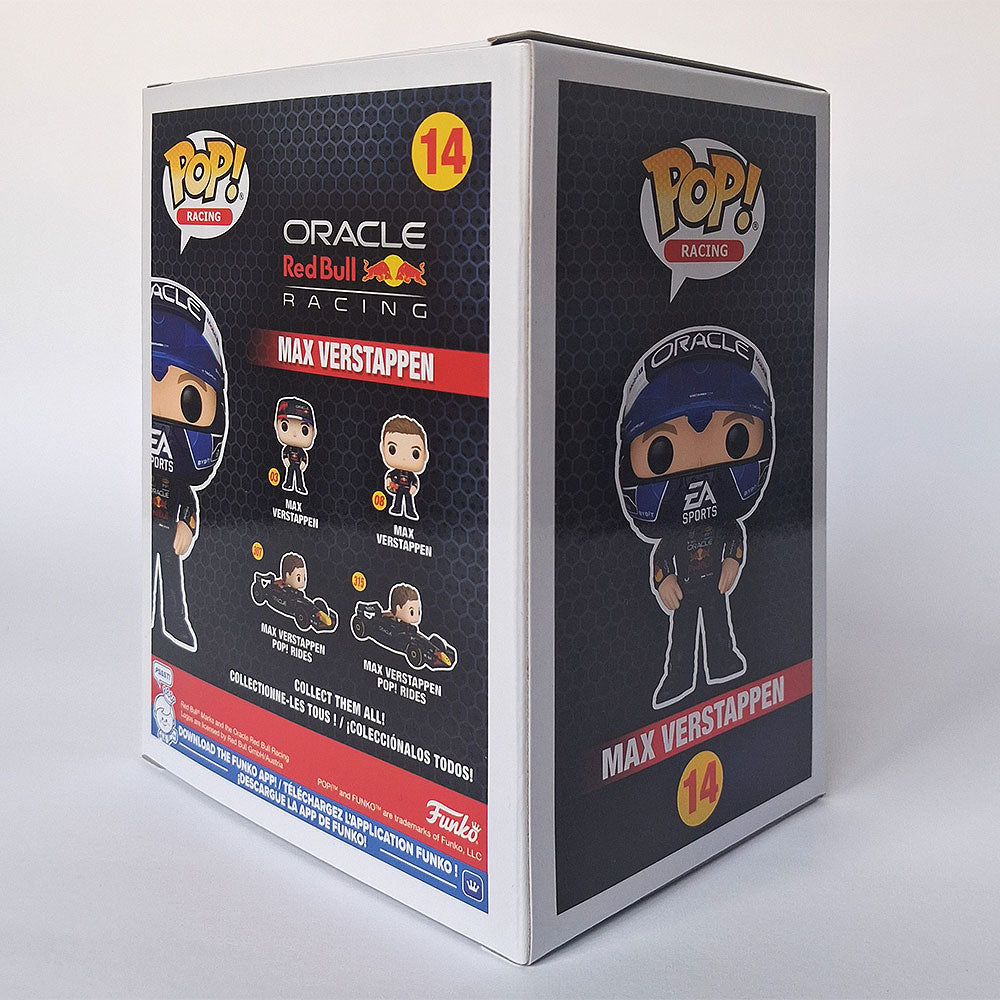 Funko Pop Max Verstappen #14 Helmet Edition Oracle Red Bull Racing Vinyl Figure | Formula 1 F1 Collectible