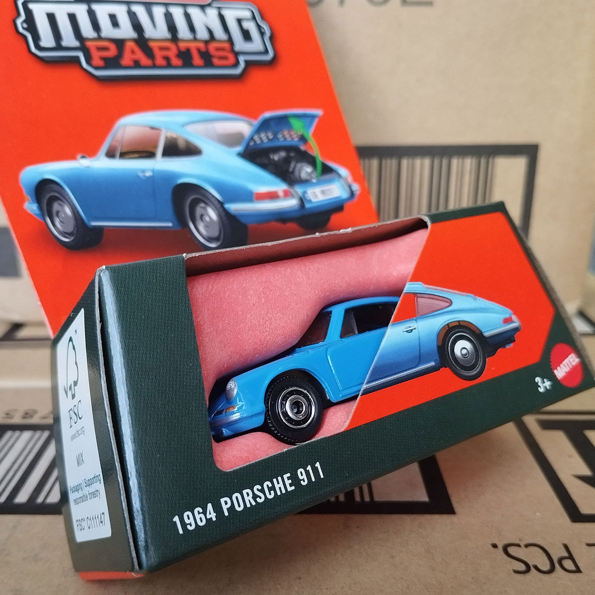 Matchbox Car 1964 Porsche 911 Blue Moving Parts 1:64 Scale Diecast Model | Collectible Vintage Car