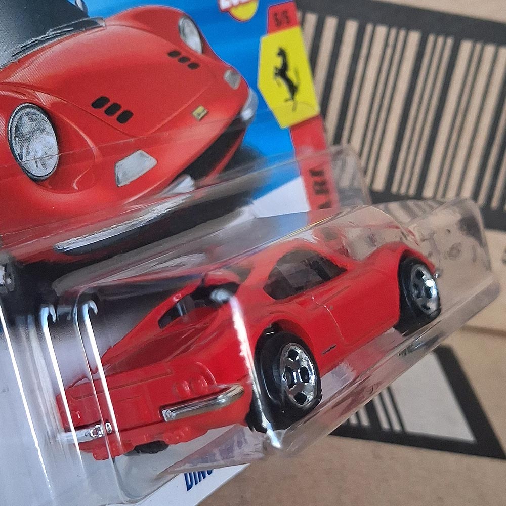 Hot Wheels Dino 206 GT Red Ferrari-Inspired Sports Car Die-Cast Model 1:64 Ferrari