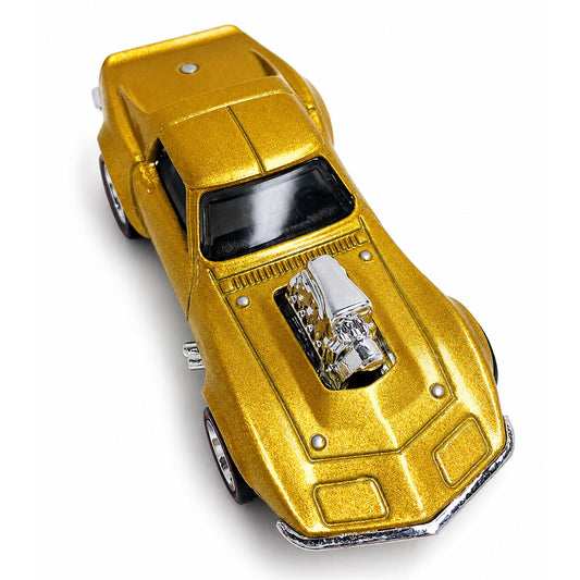 Hot Wheels 1968 Corvette Gas Monkey Garage Gold 1:64 Scale Diecast Vintage Muscle Car Model