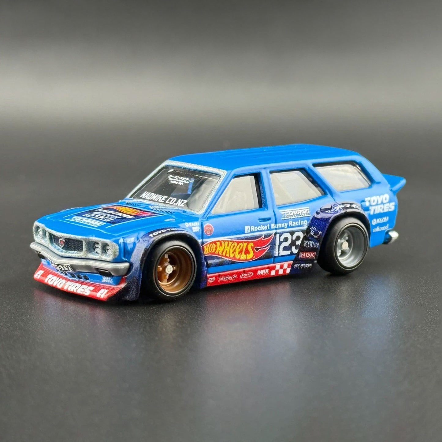 Hot Wheels Premium Mad Mike Mazda RX-3 Wagon Ronin Run II Car Culture 1:64 Die-Cast Model