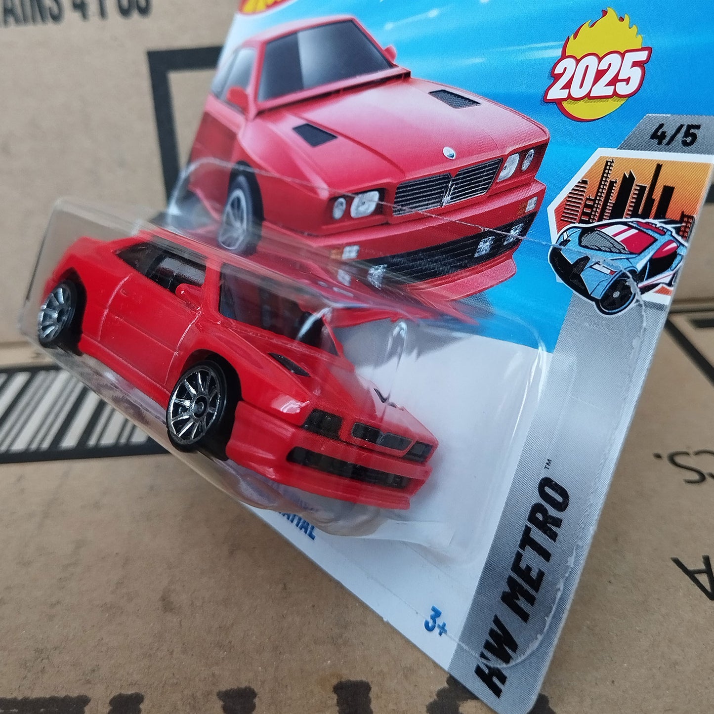 Hot Wheels Maserati Shamal Red Die-Cast Model 1:64 HW Metro