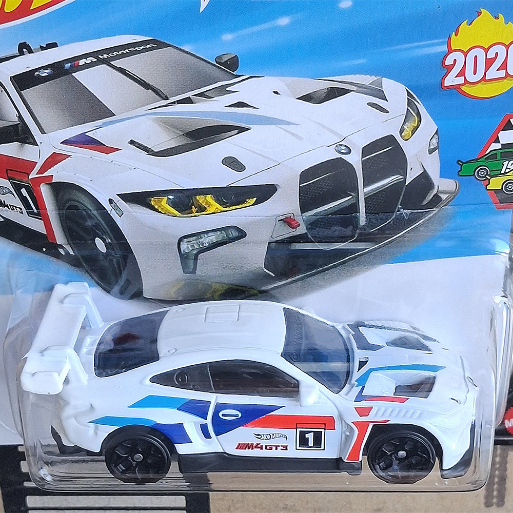 Hot Wheels BMW M4 GT3 White Diecast 1/64 Scale Model | Collectible Race Toy Car | Gift for Collector, Boyfriend, Coworker, Husband