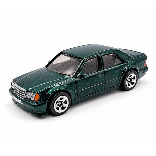 Hot Wheels Mercedes-Benz 500 E Dark Green Diecast Scale Model | Collectible 90's Luxury Sedan Car