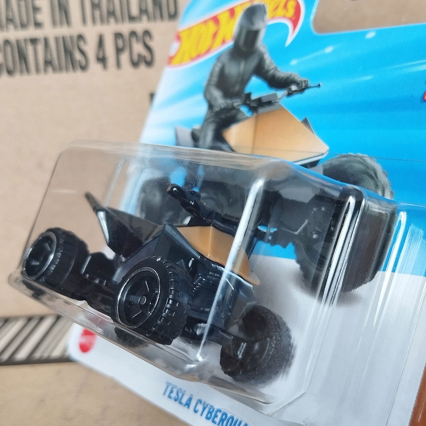 Hot Wheels Tesla Cyberquad Black ATV 2025 HW Dirt 1:64 Diecast Model