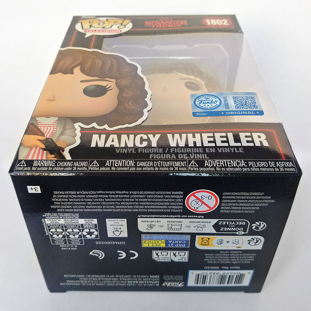 Funko Pop Stranger Things Season 5 Nancy Wheeler with Shotgun #1802 Exclusive Vinyl Figure | Gift for Collector or Fan