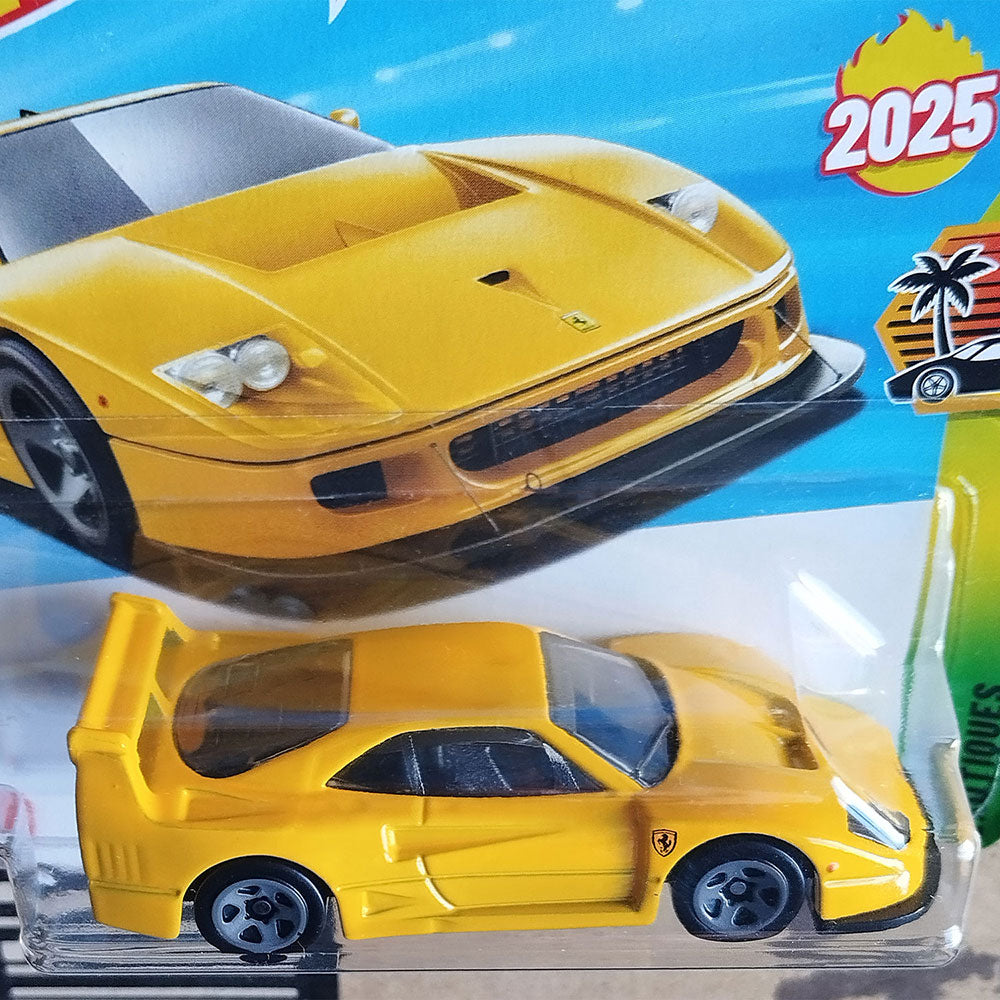 Hot Wheels Ferrari F40 Competizione Yellow Supercar 1:64 Scale Die-Cast Model