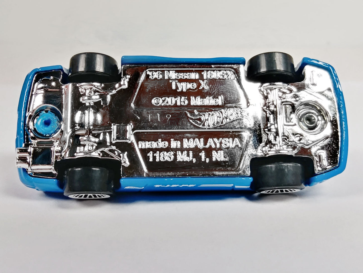 Hot Wheels 1996 Nissan 180SX Type X Blue JDM Drift Car 1:64 Scale Model