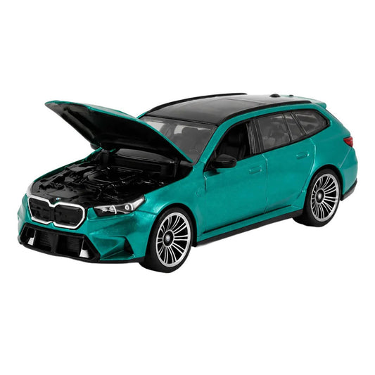 Matchbox Moving Parts 2025 BMW M5 Touring Green Wagon Diecast Car 1:64 Opening Hood