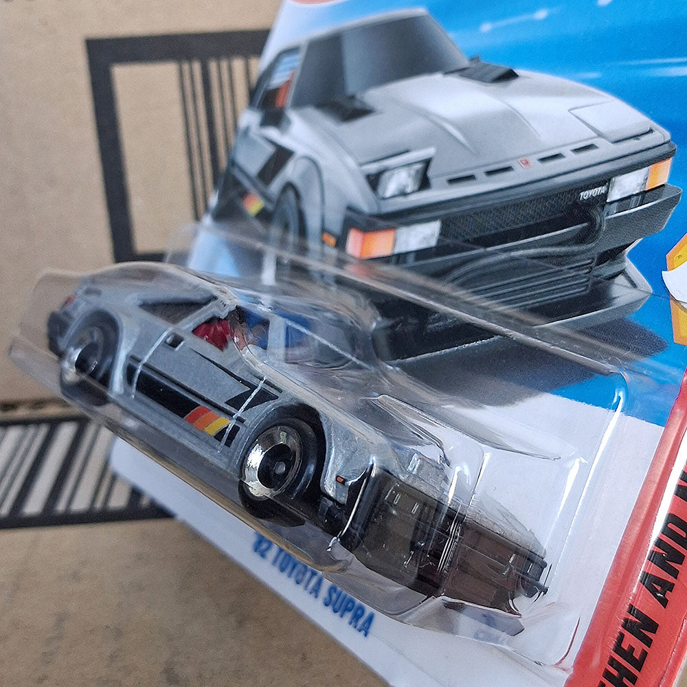 Hot Wheels ’82 Toyota Supra Silver Retro Japanese Diecast Car 2026