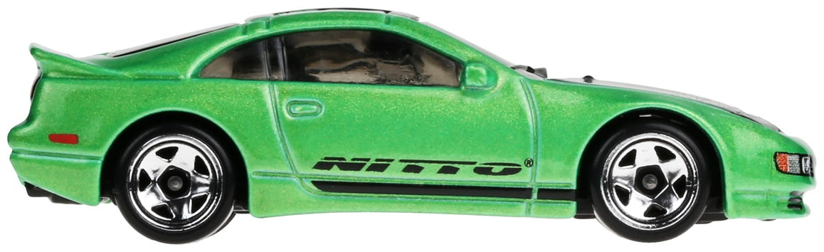 Hot Wheels Nissan 300ZX Twin Turbo Green 90s Street Scene 1:64 Diecast