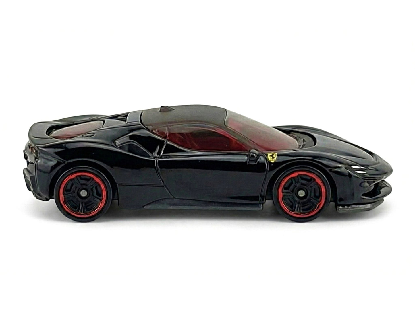 Hot Wheels Ferrari SF90 Stradale Black Supercar Die-Cast Model 1:64 Ferrari