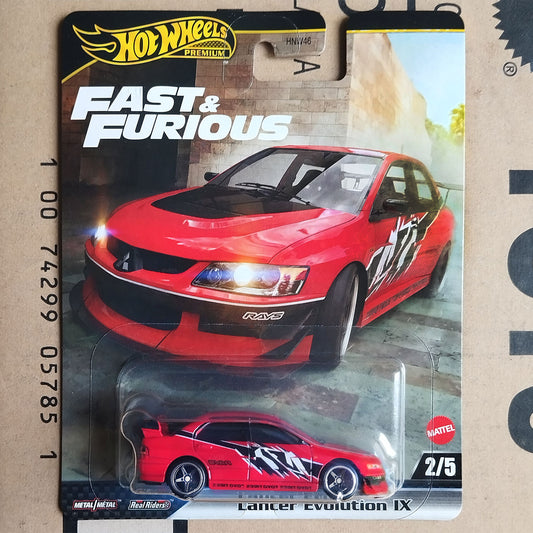 Hot Wheels Mitsubishi Lancer Evolution IX Fast & Furious Premium Diecast Scale Model | JDM Racing Car