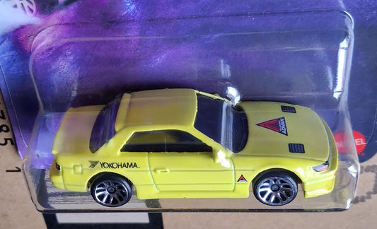 Hot Wheels Nissan Silvia (S13) Yellow Fast & Furious Tokyo Drift Silver Series 1:64 Diecast Model Car