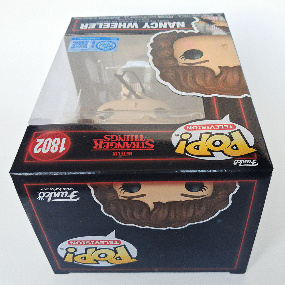 Funko Pop Stranger Things Season 5 Nancy Wheeler with Shotgun #1802 Exclusive Vinyl Figure | Gift for Collector or Fan