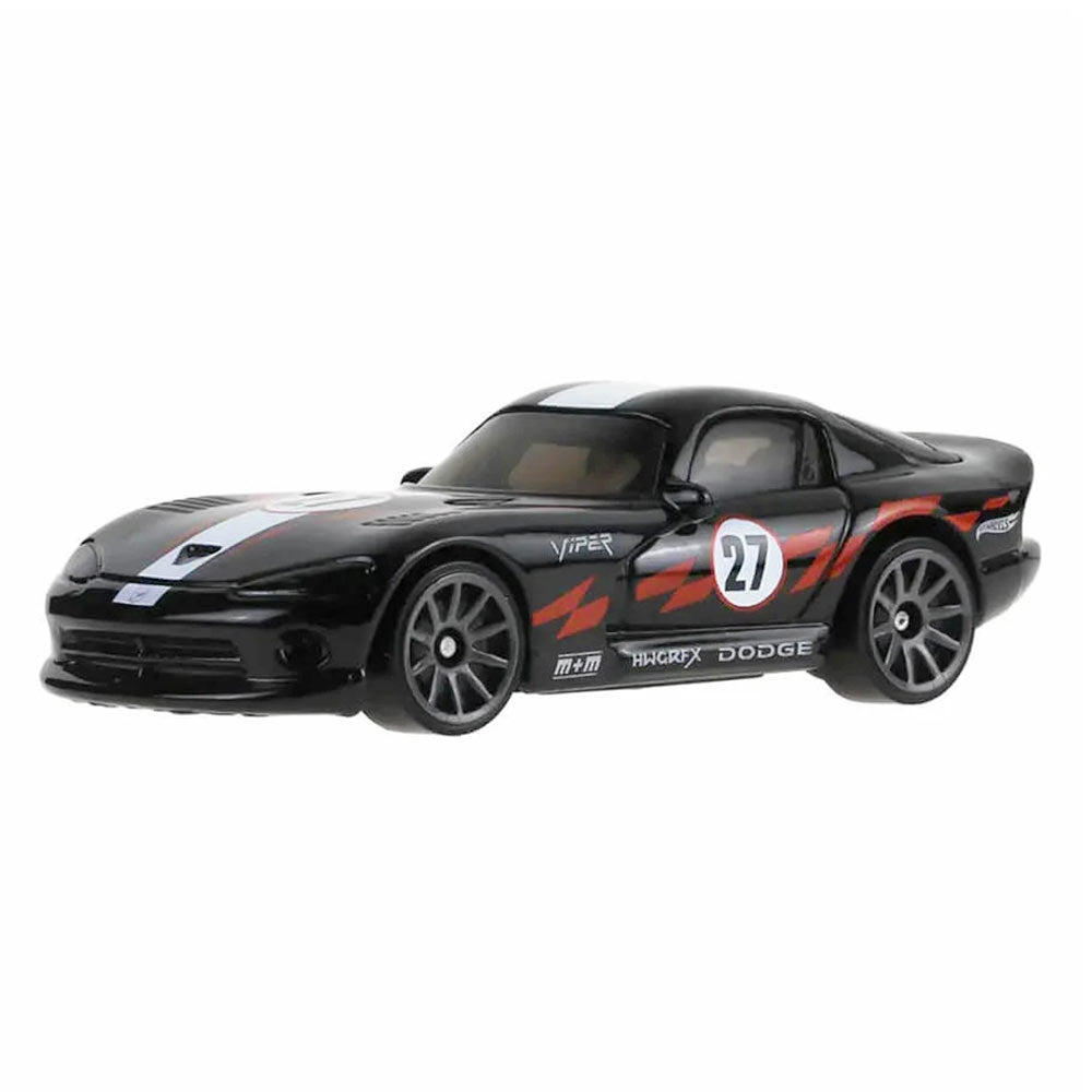 Hot Wheels ’96 Dodge Viper GTS Black Race Car 1:64 HW Torque