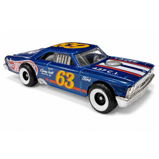 Hot Wheels 1963 Ford Galaxie Blue Race Car 2026 Diecast 1:64 HW Cool Classics