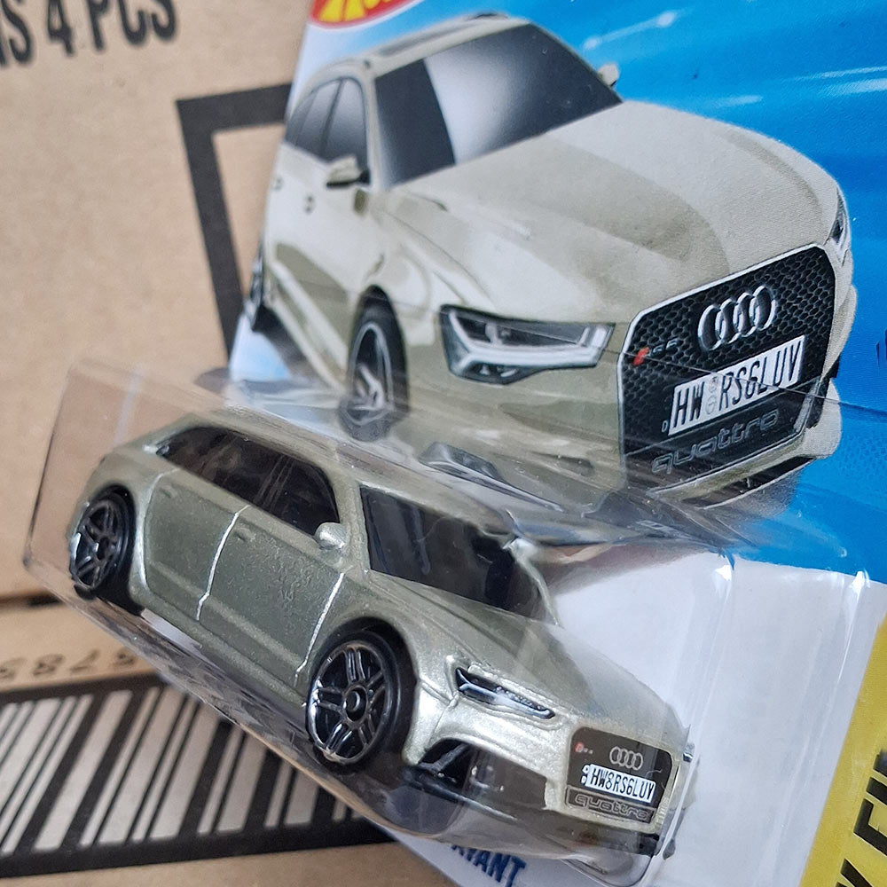 Hot Wheels 2017 Audi RS 6 Avant Silver Wagon Die-Cast 1:64 Scale Model