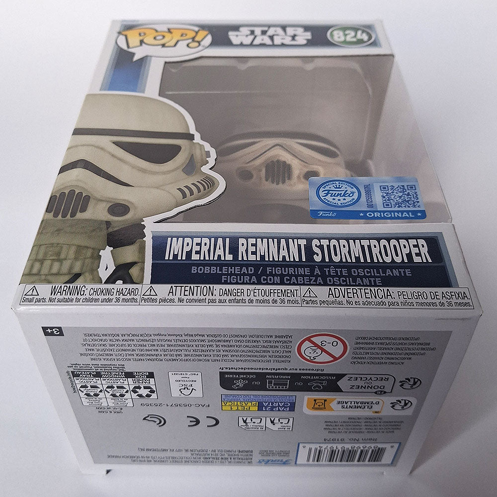 Funko Pop Imperial Remnant Stormtrooper #824 Star Wars Exclusive Vinyl Figure | Mandalorian Collectible