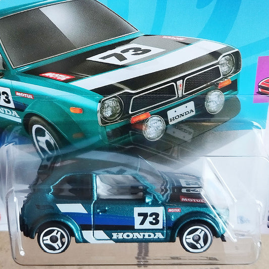 Hot Wheels Car 1973 Honda Civic Custom Green Compact Kings Diecast 1:64 Model