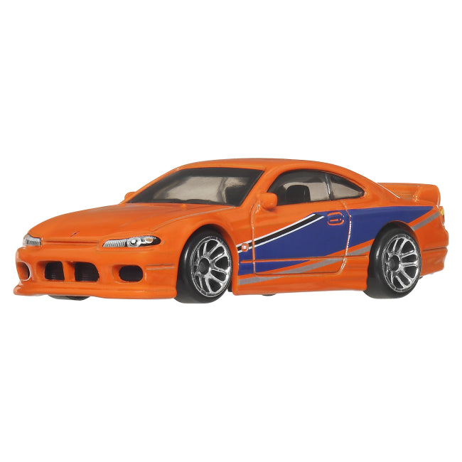Hot Wheels Nissan Silvia (S15) Fast & Furious Graphic Remix Silver Series 1:64 Diecast