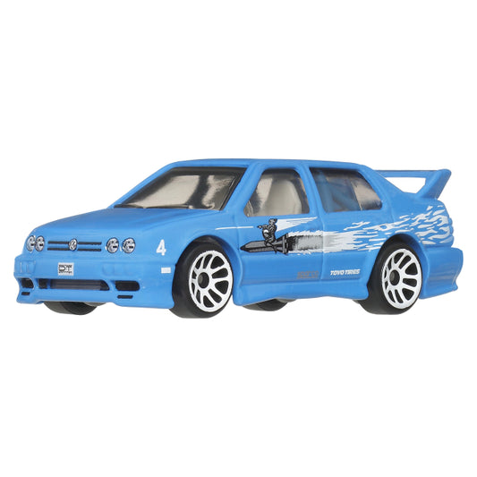 Hot Wheels Volkswagen Jetta MK3 Graphic Remix Fast & Furious Silver Series Blue 1:64 Diecast Model