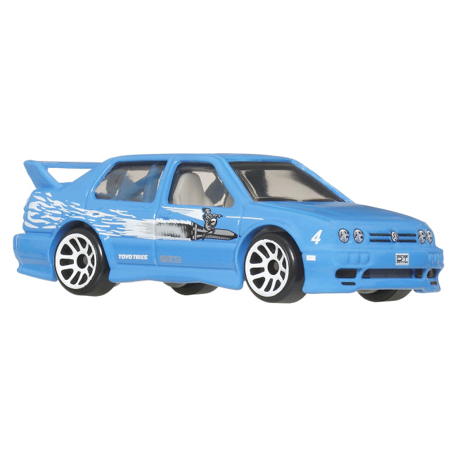 Hot Wheels Volkswagen Jetta MK3 Graphic Remix Fast & Furious Silver Series Blue 1:64 Diecast Model