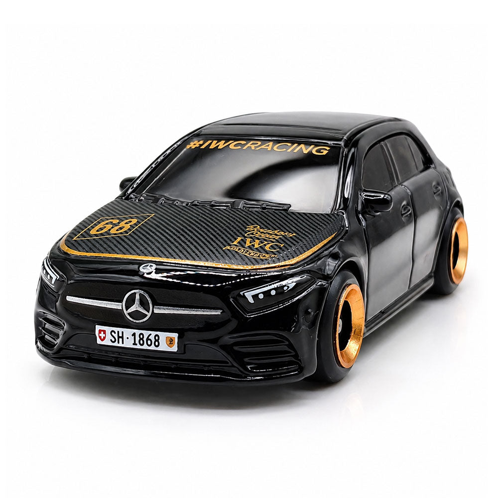 Hot Wheels ’19 Mercedes-Benz A-Class Black Gold Wheels Diecast 1:64 Compact Kings