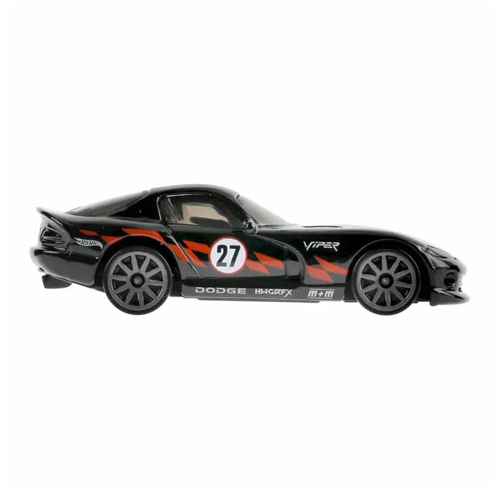 Hot Wheels ’96 Dodge Viper GTS Black Race Car 1:64 HW Torque