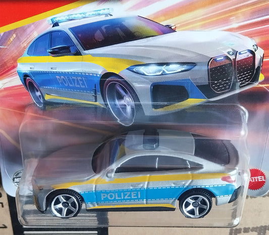 Matchbox 2023 BMW i4 Police Sedan Polizei Diecast Car 1:64 Collector