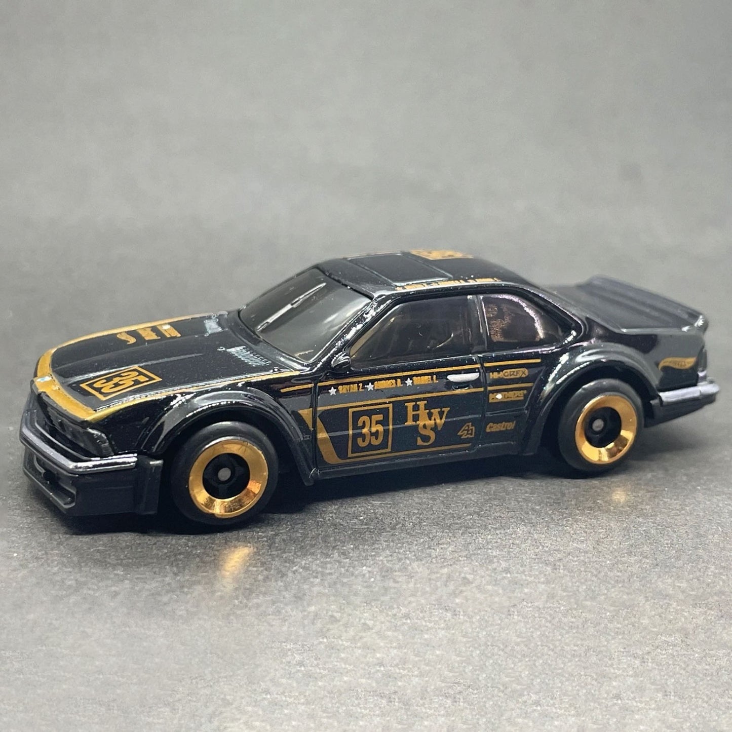 Hot Wheels BMW 635 CSi Black Widebody Die-Cast Model 1:64 Wild Widebody