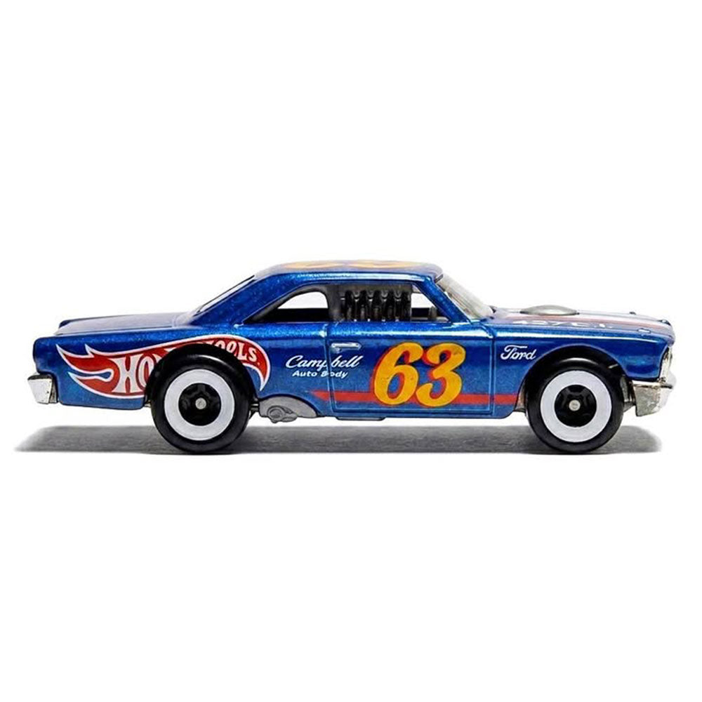 Hot Wheels 1963 Ford Galaxie Blue Race Car 2026 Diecast 1:64 HW Cool Classics
