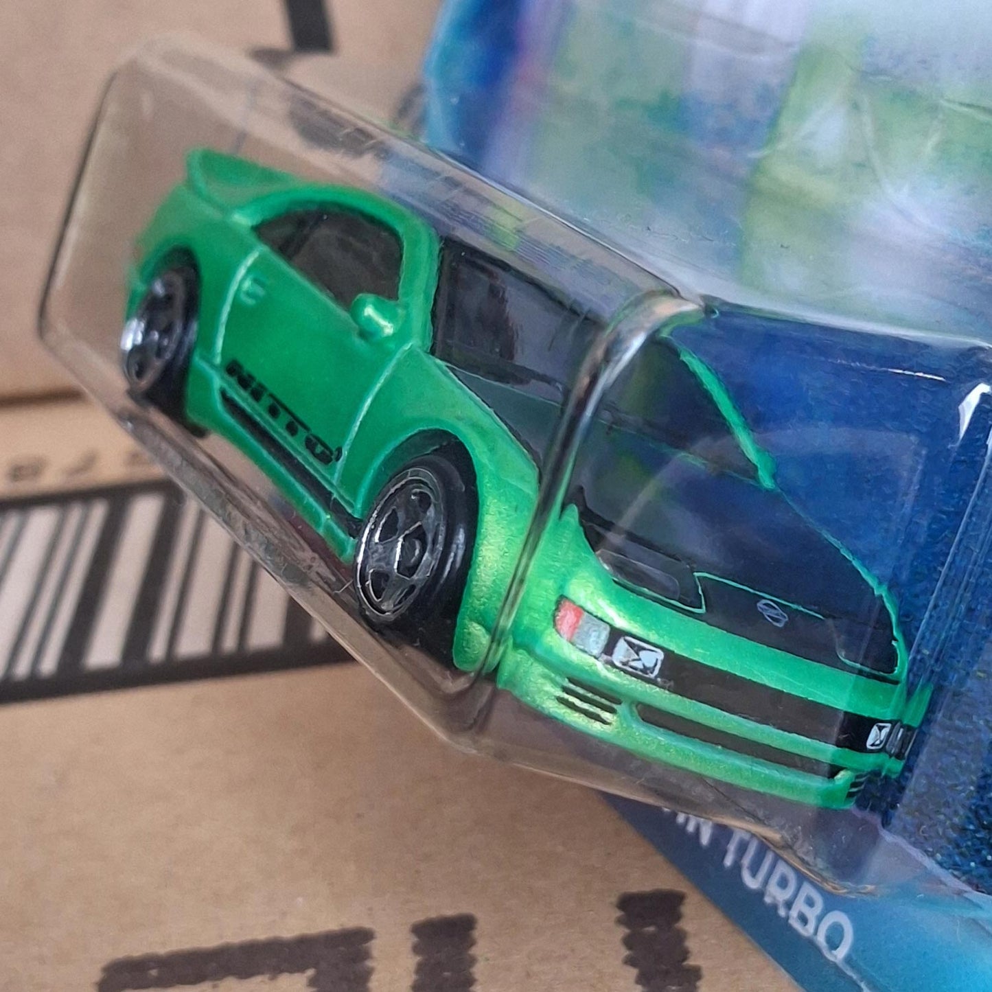 Hot Wheels Nissan 300ZX Twin Turbo Green 90s Street Scene 1:64 Diecast
