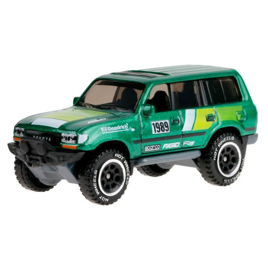 Hot Wheels Toyota Land Cruiser 80 1/64 Diecast Off-Road JDM SUV – Silver Series Collectible