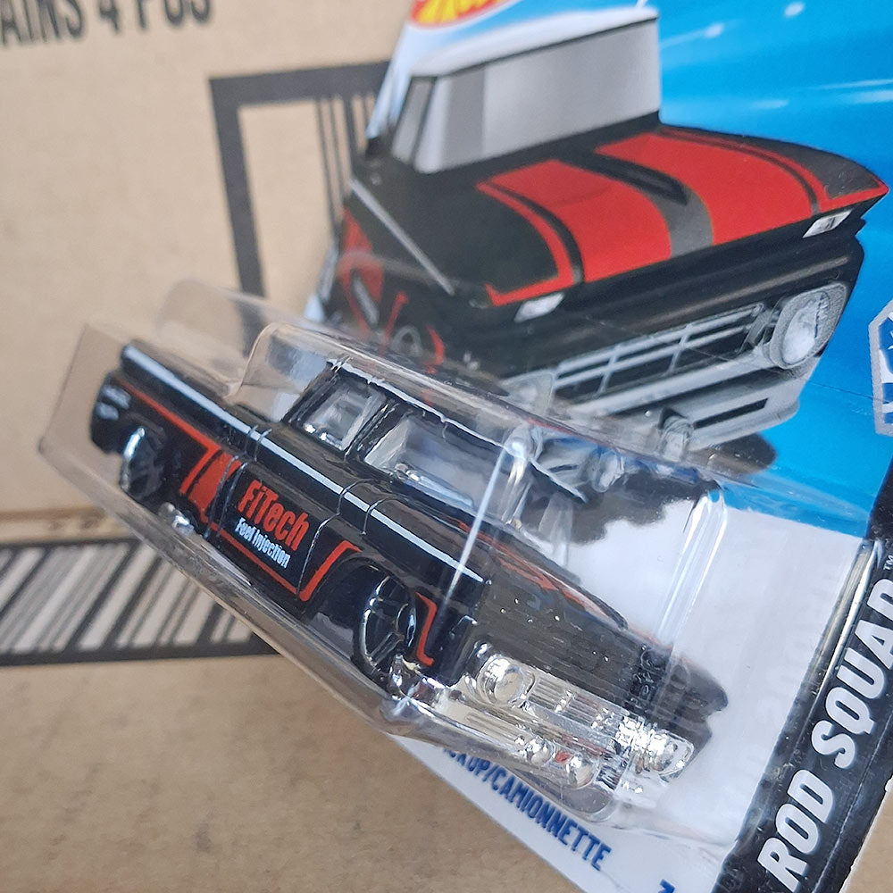 Hot Wheels Custom ’62 Chevy Pickup AirTech Black Red Diecast Car 2026