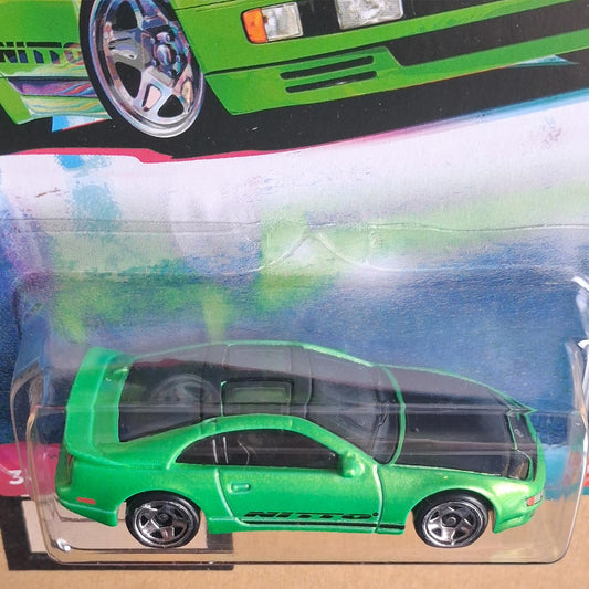 Hot Wheels Nissan 300ZX Twin Turbo Green 90s Street Scene 1:64 Diecast