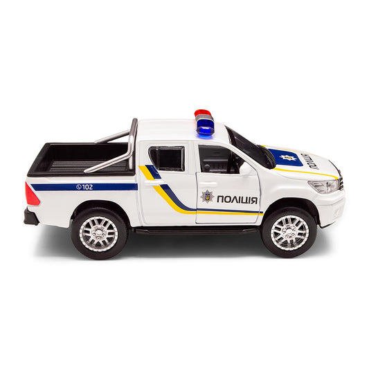 Toyota Hilux Ukrainian Police Car Official Licensed Diecast 1/43 Scale Metal Pickup Truck Model
