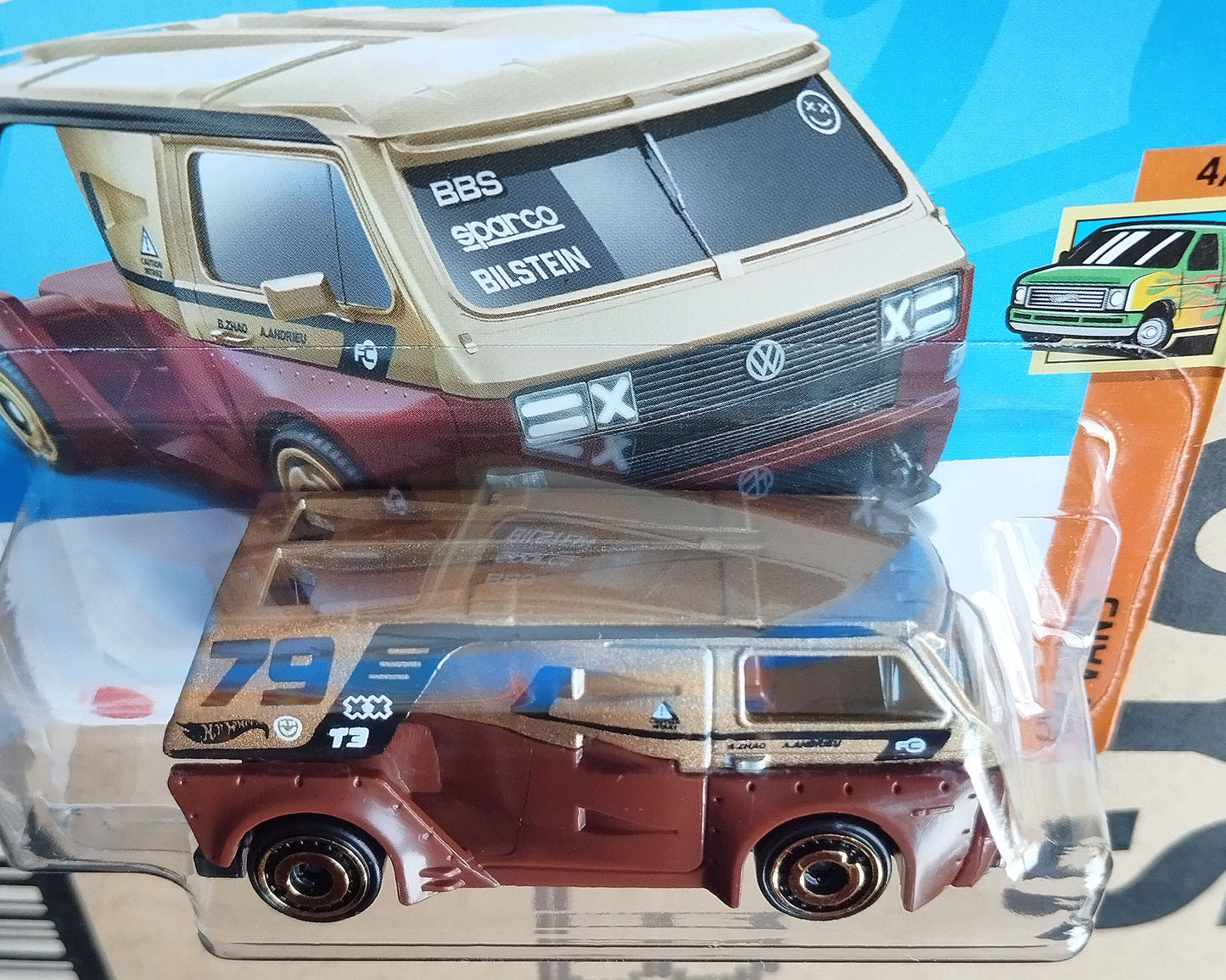 Hot Wheels VW T3 Custom Brown HW Vans 1:64 Volkswagen Transporter Diecast Model