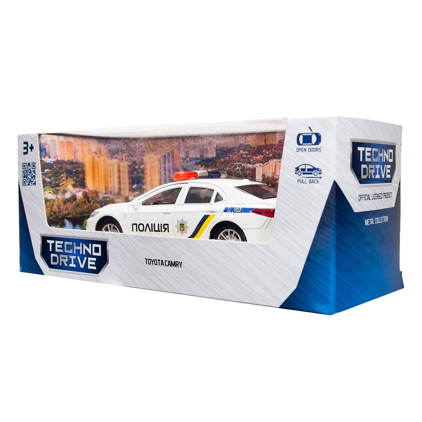 Toyota Camry Ukrainian Police Car Official Licensed Diecast 1/43 Scale Metal Model