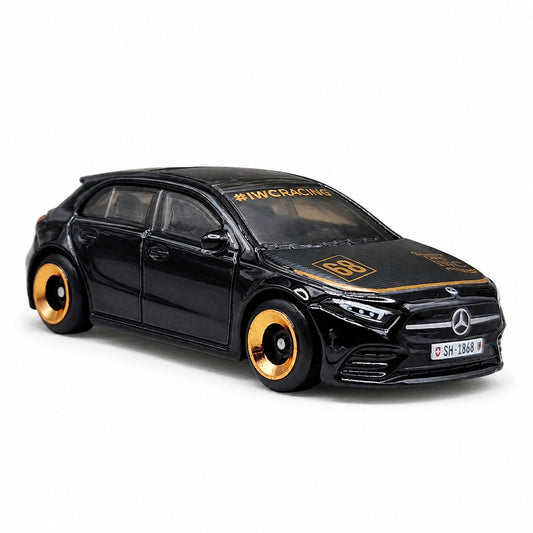Hot Wheels ’19 Mercedes-Benz A-Class Black Gold Wheels Diecast 1:64 Compact Kings