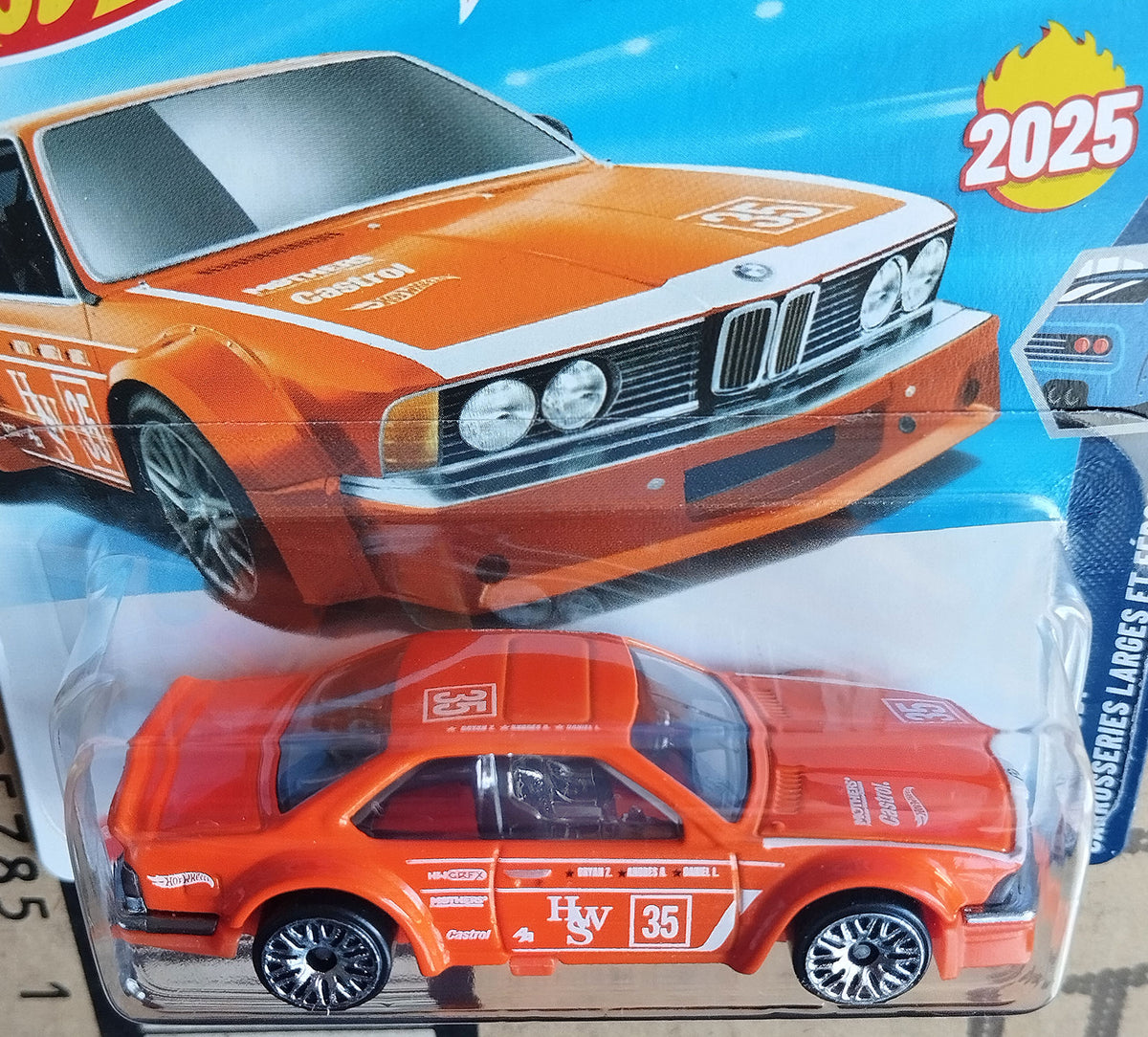 Hot Wheels BMW 635 CSi Orange 1:64 Scale Diecast Model | BMW Lover Gift