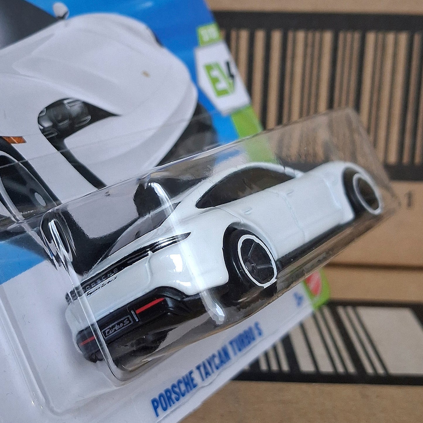 Hot Wheels Porsche Taycan Turbo S White HW EV 1:64 Diecast Model Car