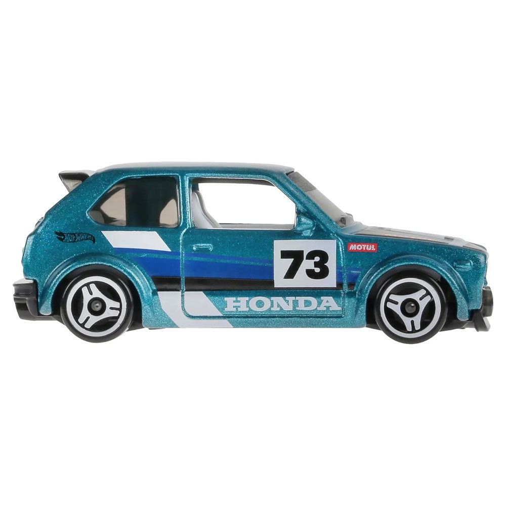 Hot Wheels Car 1973 Honda Civic Custom Green Compact Kings Diecast 1:64 Model