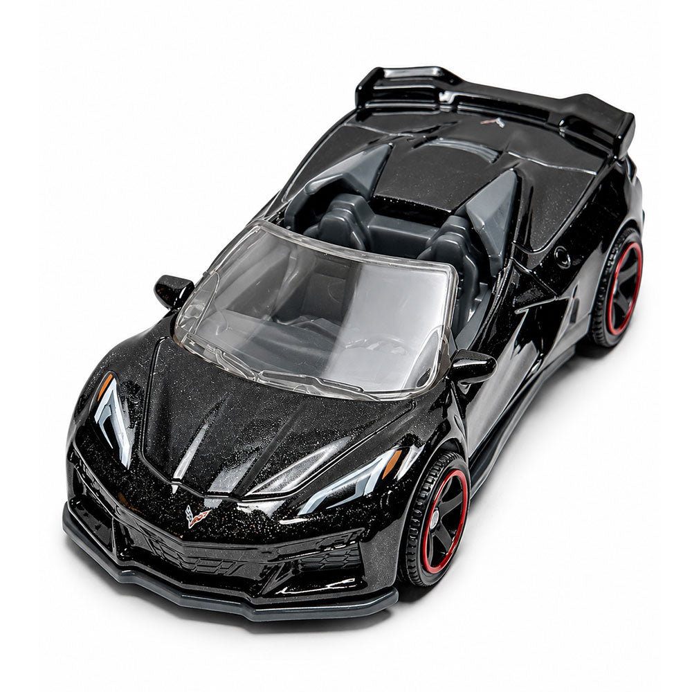 Matchbox Car 2023 Chevy Corevette Z06 Convertible Black 1:64 Scale Diecast Model | Collectible Chevrolet Sports Car