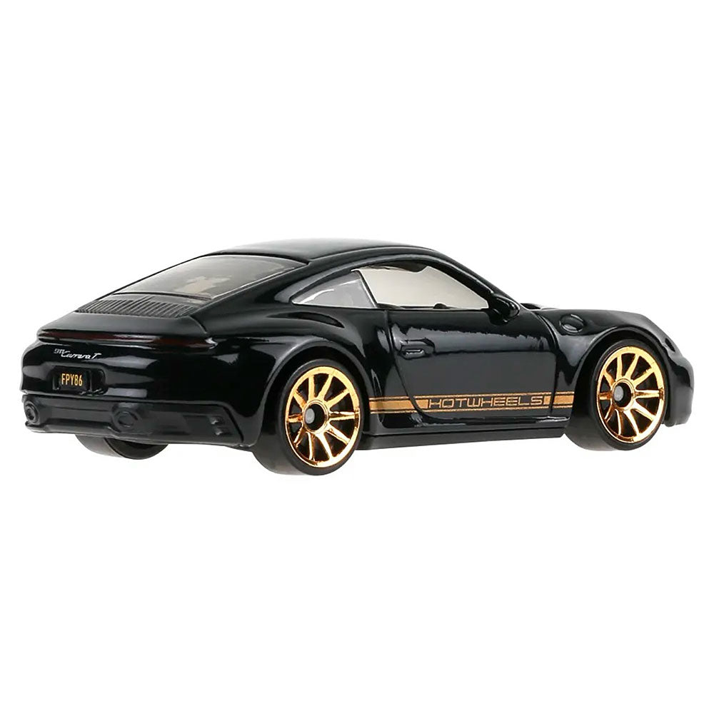 Hot Wheels Porsche 911 Carrera T Black 1:64 Scale Diecast Model | Collectible Sports Car  | Gift for Boyfriend, Husband, Friend