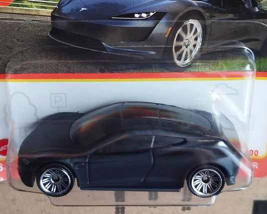 Matchbox Tesla Roadster Black Diecast Electric Sports Car 1:64 Collector